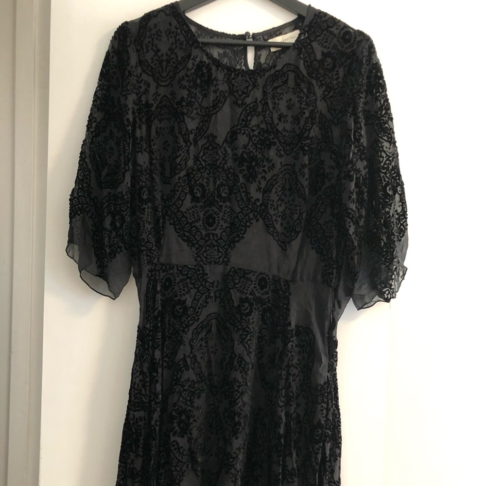 For love and liberty velvet printed dress.